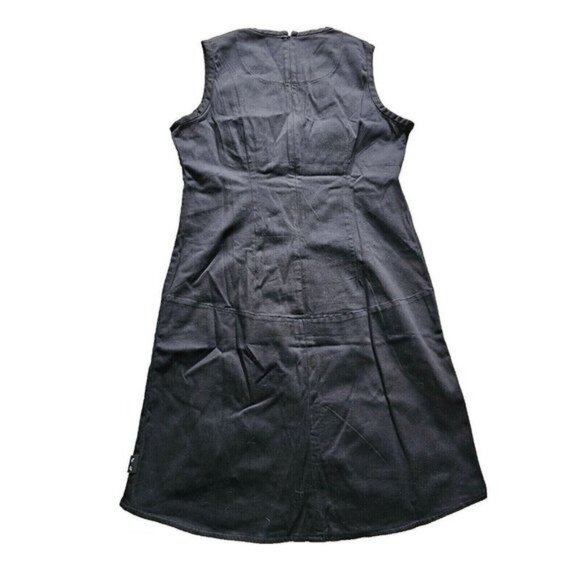 Vintage Emily the Strange Dress, Sleeveless, Red Stripes, Black, Large - Picture 3 of 6